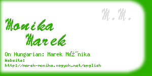 monika marek business card